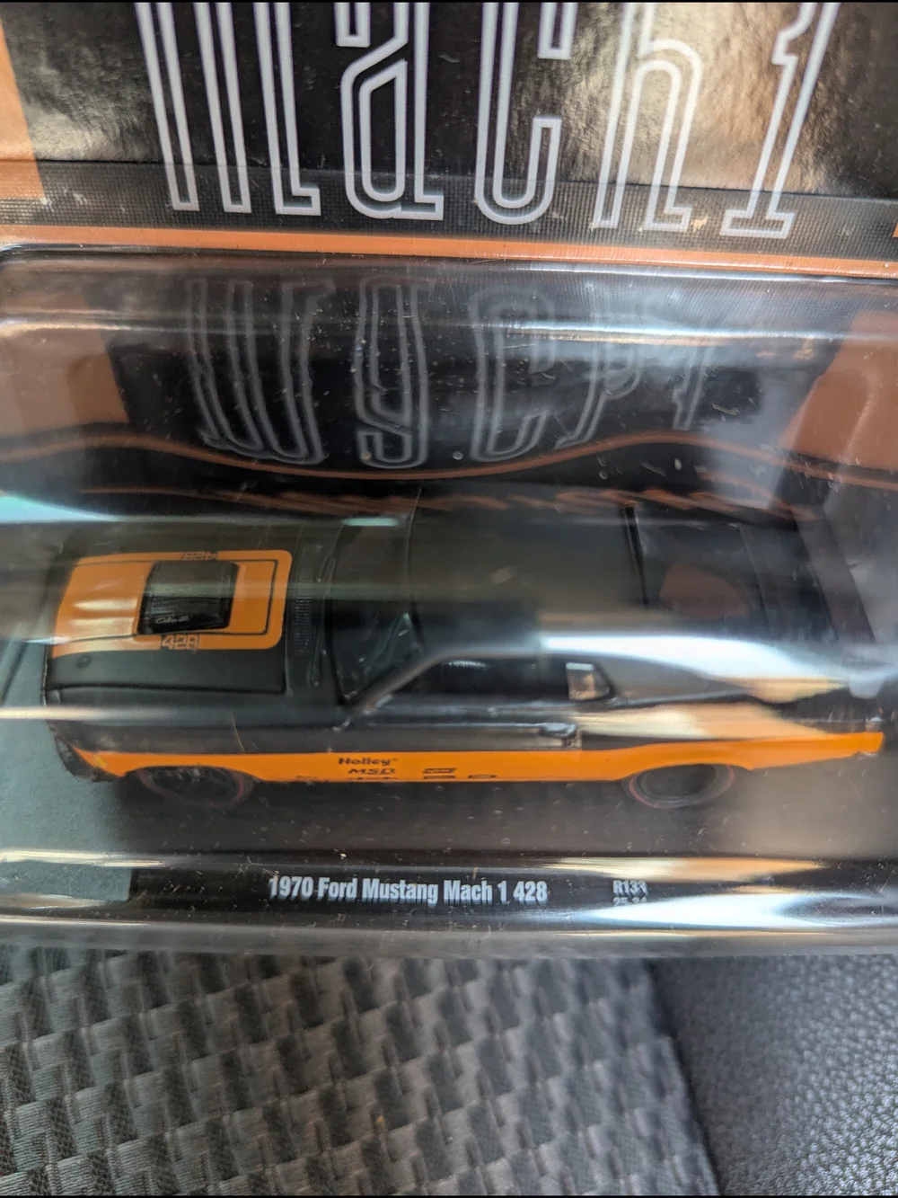 Ford Mustang Mach 1 Die-Cast - Black & Orange